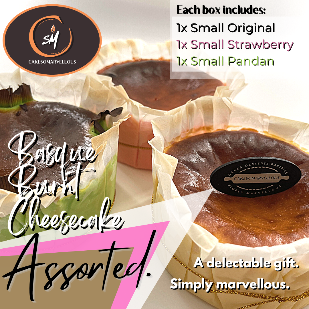 Assorted Basque Burnt Cheesecake [Cakesomarvellous]