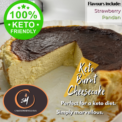 Sugar-Free Keto Burnt Cheesecake [Cakesomarvellous]