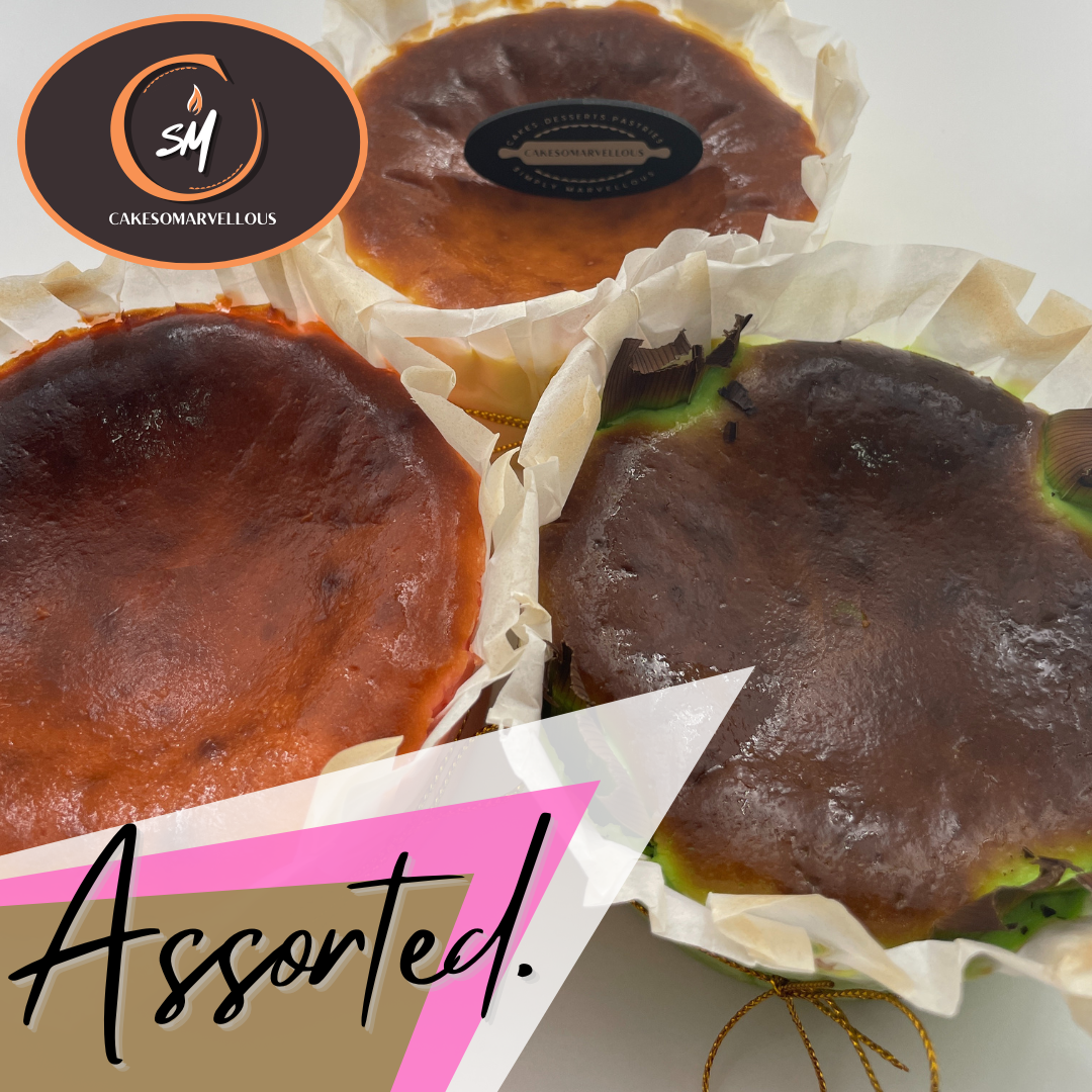 Assorted Basque Burnt Cheesecake [Cakesomarvellous]