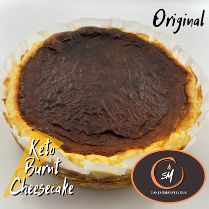 Sugar-Free Keto Burnt Cheesecake [Cakesomarvellous]