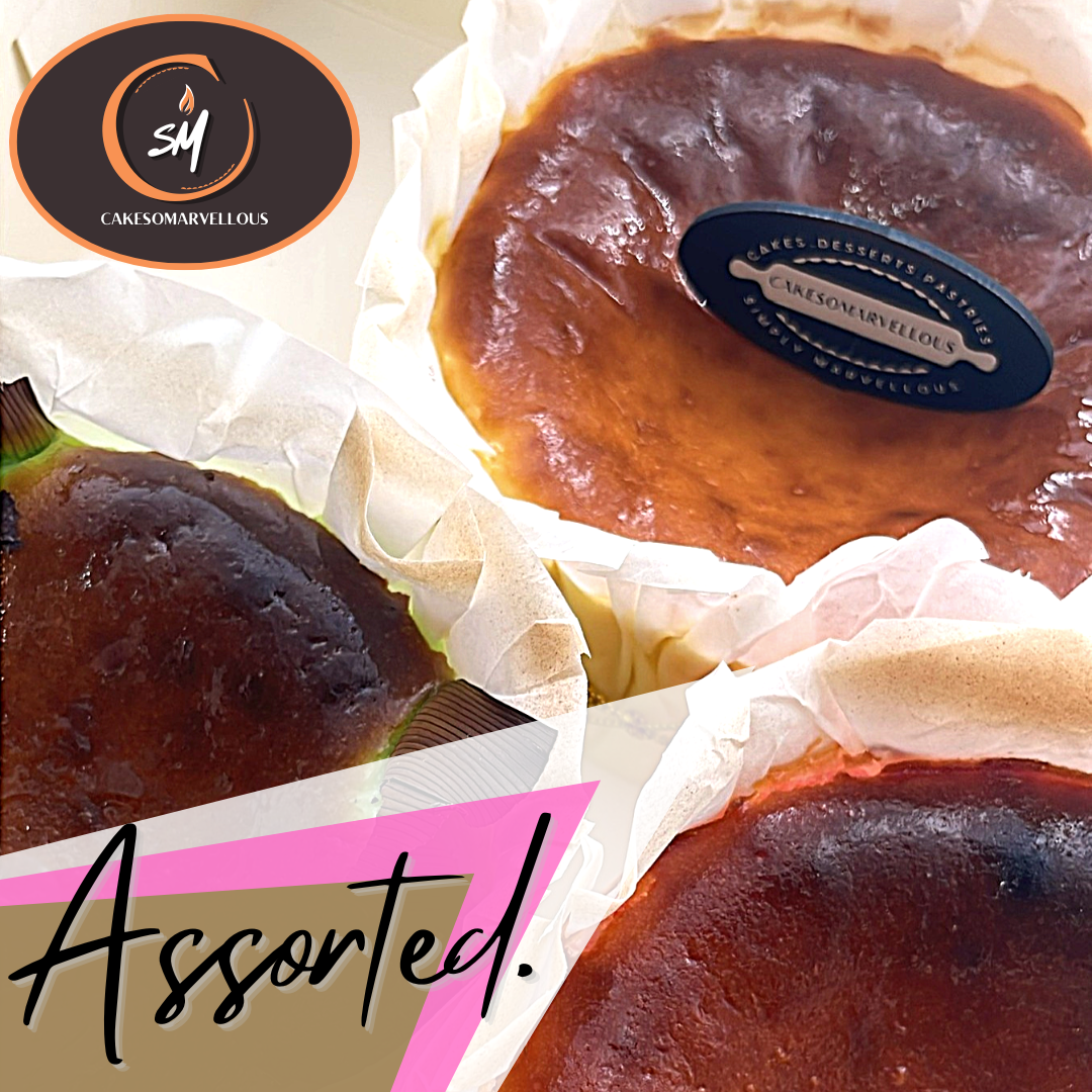Assorted Basque Burnt Cheesecake [Cakesomarvellous]