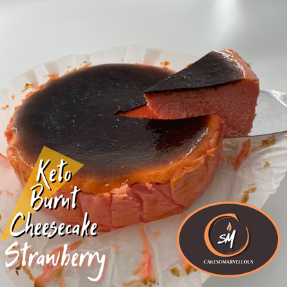 Sugar-Free Keto Burnt Cheesecake [Cakesomarvellous]