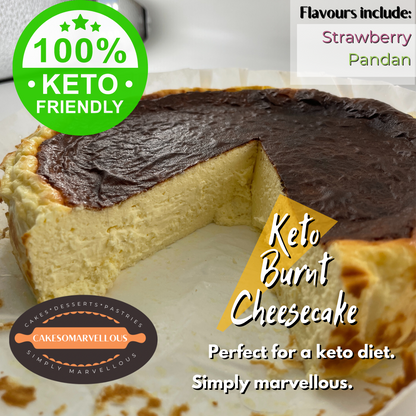 Sugar-Free Keto Burnt Cheesecake [Cakesomarvellous]