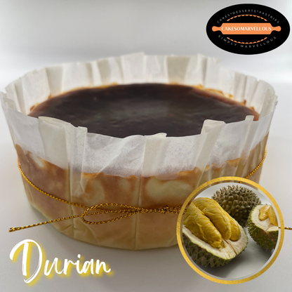 Durian Basque Burnt Cheesecake [Cakesomarvellous]